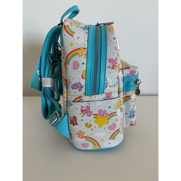Loungefly Exclusive Care Bears Rainbow mini Backpack- NEW with tags - Picture 3 of 5